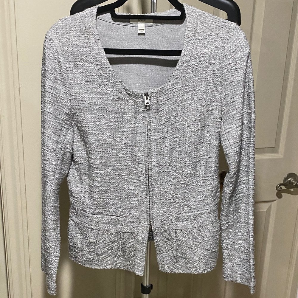 J Crew Grey Knit Blazer